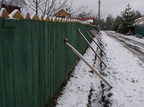 Забор садового участка в СНТ: снимок 3
